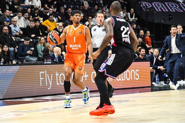 BASKET : Paris Basketball vs Valence Basket Club - Euroligue - JournÃ e 11 - 13 11 25 Kameron Taylor (Valence BC) ParisFrance  Copyright: xBaptistexAutissierx