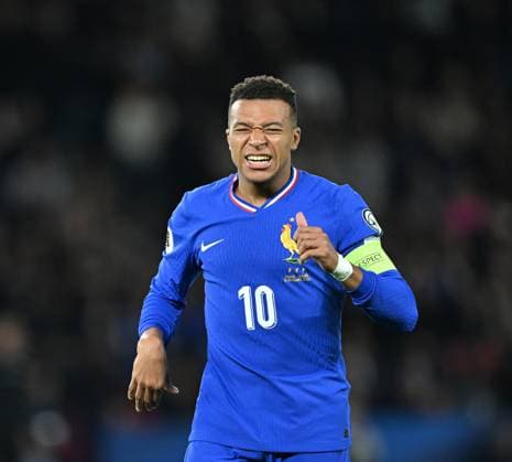 France v Ukraine - FIFA World Cup, WM, Weltmeisterschaft, Fussball 2026 Qualifying match PARIS, FRANCE - NOVEMBER 13: Kylian Mbappe of France reacts during the FIFA World Cup 2026 Group D European qualification football match between France and Ukraine at Parc des Princes in Paris on November 13, 2025. Mustafa Yalcin Anadolu Paris France. Editorial use only. Please get in touch for any other usage.  Copyright: x2025xAnadoluxMustafaxYalcinx