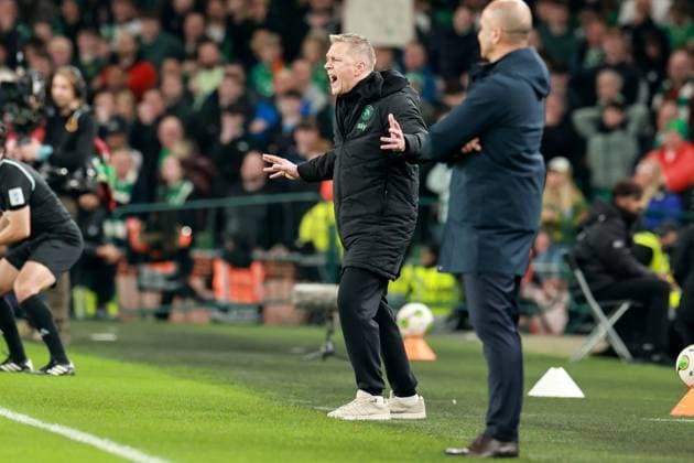 2026 FIFA World Cup, WM, Weltmeisterschaft, Fussball Qualifier Group F, Aviva Stadium, Dublin 13 11 2025 Republic of Ireland vs Portugal Ireland s Manager Heimir Hallgrimsson reacts Heimir Hallgrimsson reacts 13 11 2025  Copyright: x INPHO MorganxTreacyx 0U6A1578