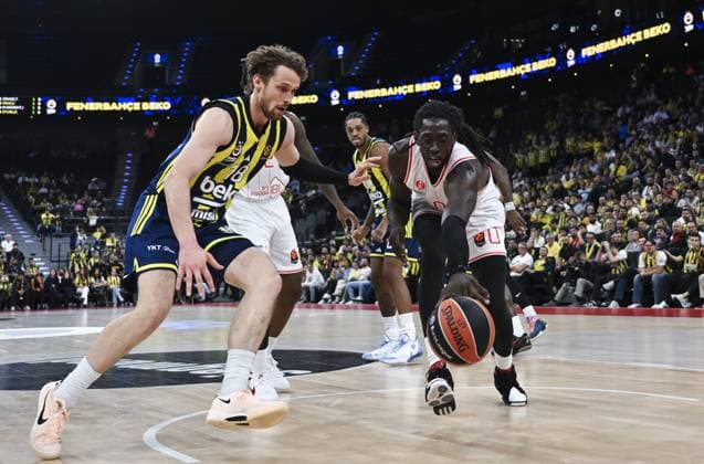 Fenerbahce Beko v Hapoel IBI - EuroLegaue MUNICH, GERMANY - NOVEMBER 13: Mikael Jantunen (78) of Fenerbahce Beko in action during Turkish Airlines EuroLegaue week 11 basketball match between Fenerbahce Beko and Hapoel IBI at SAP Garden in Munich, Germany on November 13, 2025. Halil Sagirkaya Anadolu Munich Germany. Editorial use only. Please get in touch for any other usage.  Copyright: x2025xAnadoluxHalilxSagirkayax