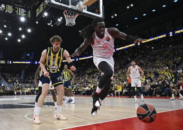 Fenerbahce Beko v Hapoel IBI - EuroLegaue MUNICH, GERMANY - NOVEMBER 13: Mikael Jantunen (18) of Fenerbahce Beko in action during Turkish Airlines EuroLegaue week 11 basketball match between Fenerbahce Beko and Hapoel IBI at SAP Garden in Munich, Germany on November 13, 2025. Halil Sagirkaya Anadolu Munich Germany. Editorial use only. Please get in touch for any other usage.  Copyright: x2025xAnadoluxHalilxSagirkayax