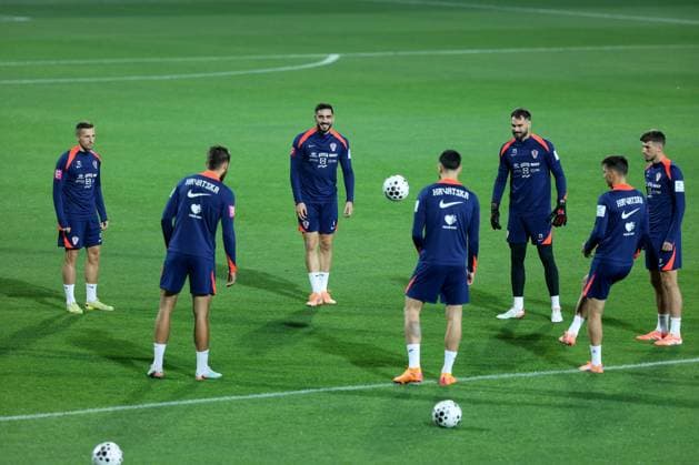 Croatia press and training session: FIFA World Cup, WM, Weltmeisterschaft, Fussball 2026 Qualifiers Players of Croatia during the training session at HNK Rijeka Stadium in Rijeka, Croatia, on November 13, 2025. ahead of the European Qualifiers for the 2026 FIFA World Cup Matchday 9 match between Croatia and Faroe Islands.  NelxPavletic PIXSELL