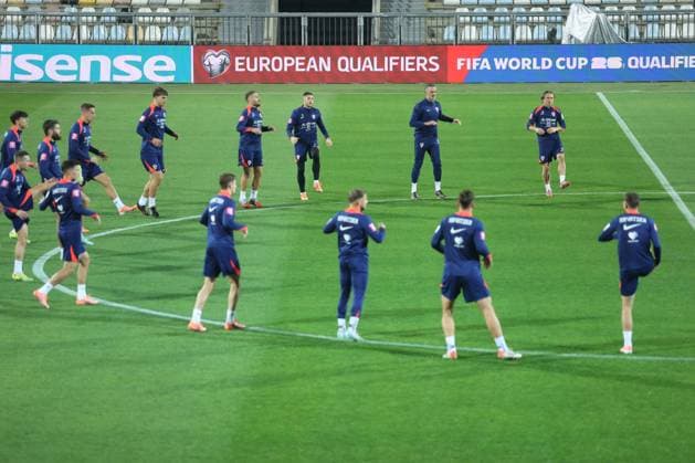 Croatia press and training session: FIFA World Cup, WM, Weltmeisterschaft, Fussball 2026 Qualifiers Players of Croatia during the training session at HNK Rijeka Stadium in Rijeka, Croatia, on November 13, 2025. ahead of the European Qualifiers for the 2026 FIFA World Cup Matchday 9 match between Croatia and Faroe Islands.  NelxPavletic PIXSELL