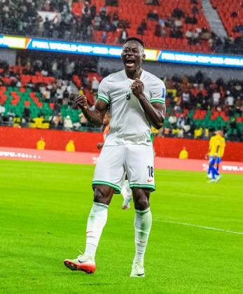 World Cup qualifying playoffs Nigeria vs Gabon Akor Adams during Nigeria vs Gabon Copyright: xSulaimanxPoojaxAdebayox