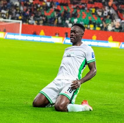 World Cup qualifying playoffs Nigeria vs Gabon Akor Adams during Nigeria vs Gabon Copyright: xSulaimanxPoojaxAdebayox