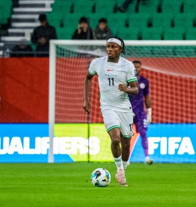 World Cup qualifying playoffs Nigeria vs Gabon Samuel Chukwueze during Nigeria vs Gabon Copyright: xSulaimanxPoojaxAdebayox