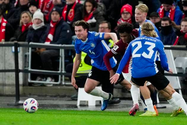 Football, World Cup qualification Norway Estonia, Norway won 4 1 Oslo 20251113 The World Cup qualifying match in men s football between Norway and Estonia at Ullevaal Stadium Photo Erik Flaaris Johansen NTB Oslo Norway EDITORIAL USE ONLY RESTRICTED USE FOR BETTING COMPANIES  Copyright: xErikxFlaarisxJohansenx xNTBx