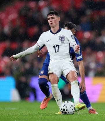 Phil Foden of England England v Serbia - UEFA World Cup Qualifiers - Group K. Football. Wembley Stadium, London. UK. 13 NOV 2025Wembley Wembley Stadium London United Kingdom Editorial use only  Copyright: xJASONPIX Shutterstockx 15785832fh