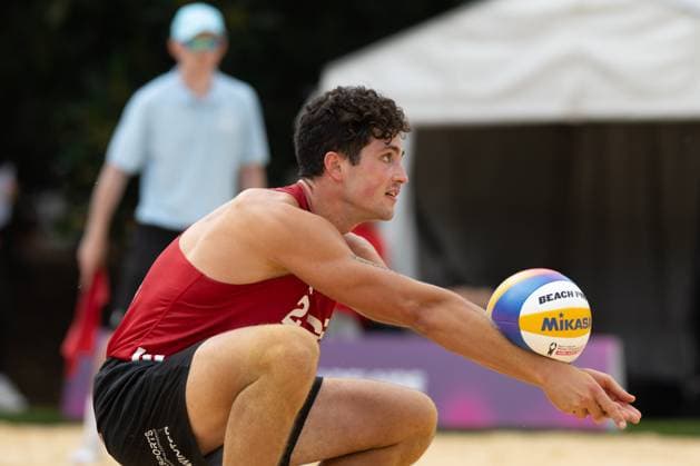 RECORD DATE NOT STATED ADELAIDE, AUSTRALIA - NOVEMBER 14: Sven Winter (Player 2, GER) during the Beach volleyball, Beachvolleyball World Championships at Adelaide on November 14, 2025 in Adelaide, Australia. Australia Copyright: xBEAUTIFULxSPORTS PeterxWeberx