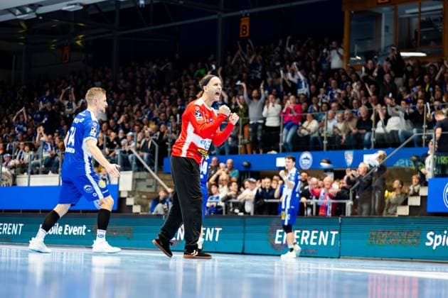 13 11 2025, GER, Handball, Men, Season 25 26, Daikin 1 Bl, 12 Matchday ThSV Eisenach TVB Stuttgart Silvio Heinevetter ThSV Eisenach,12 99817 Eisenach Werner Assmann Halle Am Sportp Thueringen Germany