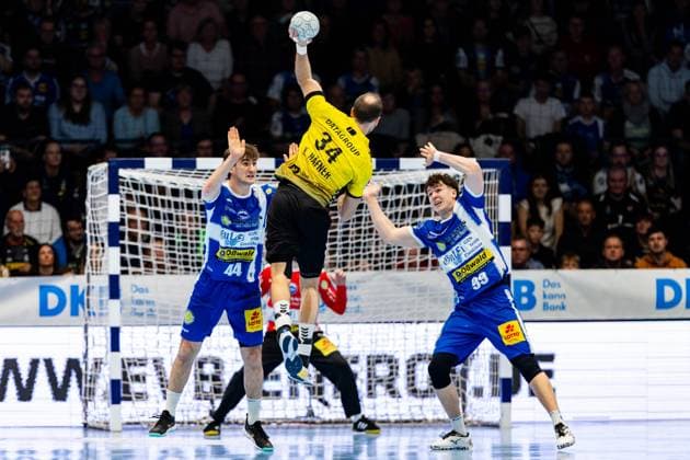13 11 2025, GER, Handball, Men, Season 25 26, Daikin 1 Bl, 12 Matchday ThSV Eisenach TVB Stuttgart Kai Haefner TVB Stuttgart 99817 Eisenach Werner Assmann Halle Am Sportp Thueringen Germany