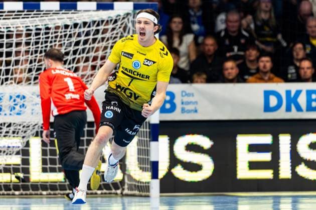 13 11 2025, GER, Handball, Men, Season 25 26, Daikin 1 Bl, 12 Matchday ThSV Eisenach TVB Stuttgart Kasper Thorsen Lien TVB Stuttgart 99817 Eisenach Werner Assmann Halle Am Sportp Thueringen Germany