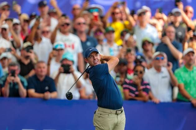 DUBAI, UNITED ARAB EMIRATES - 14.11.2025: Rory MCILROY (NIR) DP World Tour Championship Dubai at Jumeirah Golf Estates on November 14, 2025 in Dubai, United Arab Emirates.
