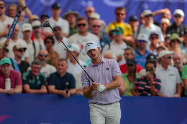 DUBAI, UNITED ARAB EMIRATES - 14.11.2025: Nicolai HoJGAARD (DEN) DP World Tour Championship Dubai at Jumeirah Golf Estates on November 14, 2025 in Dubai, United Arab Emirates.
