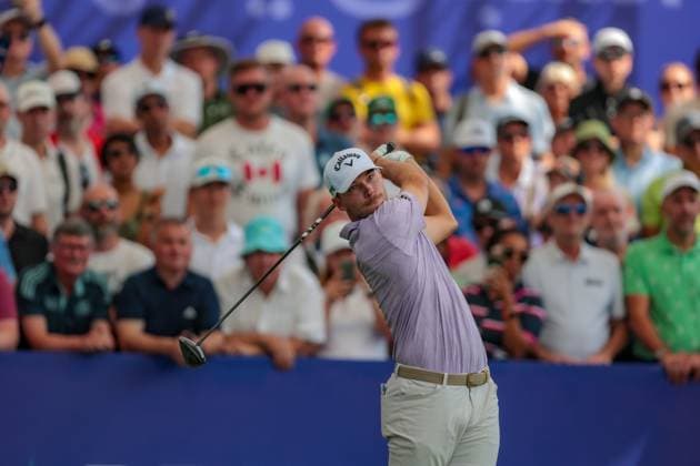 DUBAI, UNITED ARAB EMIRATES - 14.11.2025: Nicolai HoJGAARD (DEN) DP World Tour Championship Dubai at Jumeirah Golf Estates on November 14, 2025 in Dubai, United Arab Emirates.