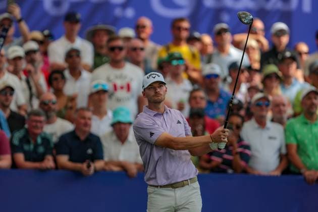 DUBAI, UNITED ARAB EMIRATES - 14.11.2025: Nicolai HoJGAARD (DEN) DP World Tour Championship Dubai at Jumeirah Golf Estates on November 14, 2025 in Dubai, United Arab Emirates.