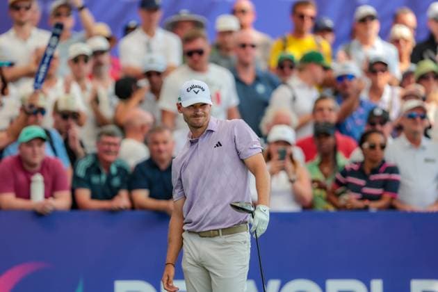 DUBAI, UNITED ARAB EMIRATES - 14.11.2025: Nicolai HoJGAARD (DEN) DP World Tour Championship Dubai at Jumeirah Golf Estates on November 14, 2025 in Dubai, United Arab Emirates.