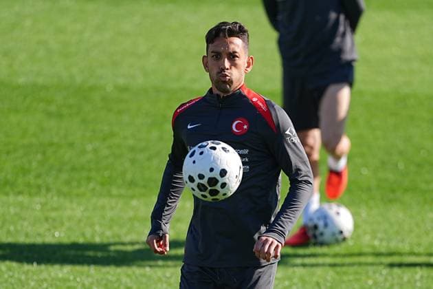 Turkiye prepares for fifth Group E match against Bulgaria ISTANBUL, TURKIYE - NOVEMBER 14: Irfan Can Kahveci of Turkiye’s National Football Team trains for tomorrow s match against Bulgaria in Bursa, their fifth match in Group E of the 2026 FIFA World Cup, WM, Weltmeisterschaft, Fussball European Qualifiers in Istanbul, Turkiye on November 14, 2025. Adem Kutucu Anadolu Istanbul Turkey. Editorial use only. Please get in touch for any other usage.  Copyright: x2025xAnadoluxAdemxKutucux
