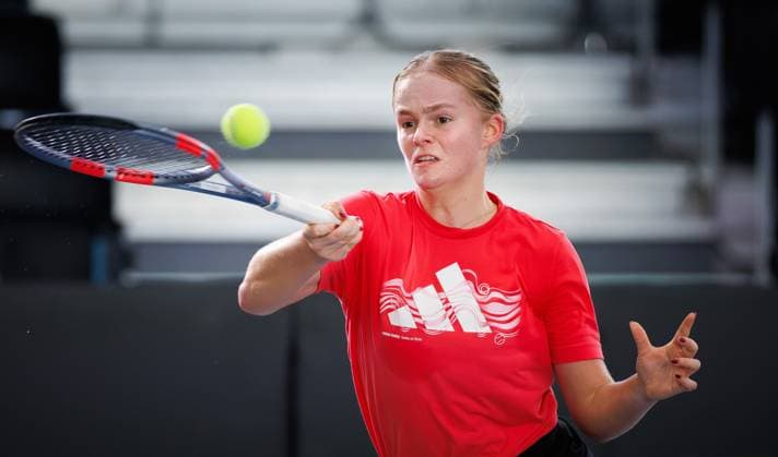 Tennis, Billie Jean King Cup, Playoffs, Team Belgium, Training
