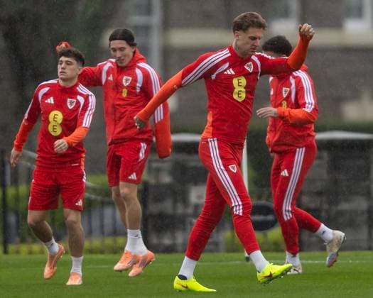 Football, World Cup Qualifiers, National Team Wales, Training