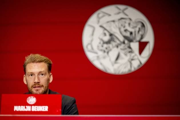 AMSTERDAM - Marijn Beuker (football director) during the opening of the General Meeting of Shareholders of the Amsterdam football club Ajax. ANP ROBIN UTRECHT xVIxANPxSportx xxANPxIVx 542088758 originalFilename: 542088758.jpg