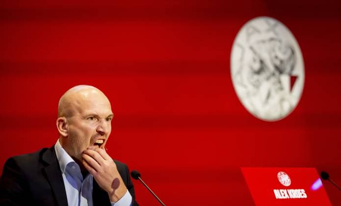AMSTERDAM - Alex Kroes during the opening of the General Meeting of Shareholders of the Amsterdam football club Ajax. ANP ROBIN UTRECHT xVIxANPxSportx xxANPxIVx 542088804 originalFilename: 542088804.jpg