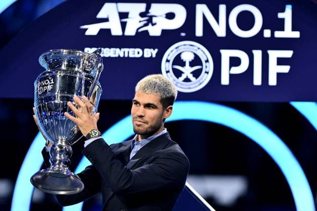 Dc Torino 14 11 2025 - ATP, Tennis Herren Finals Domenico Cippitelli Image nella foto: Carlos Alcaraz 