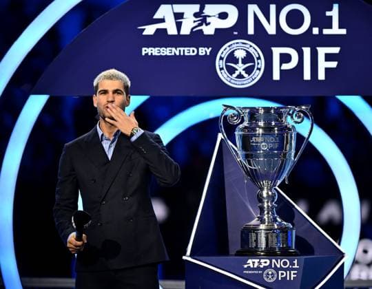 Dc Torino 14 11 2025 - ATP, Tennis Herren Finals Domenico Cippitelli Image nella foto: Carlos Alcaraz 