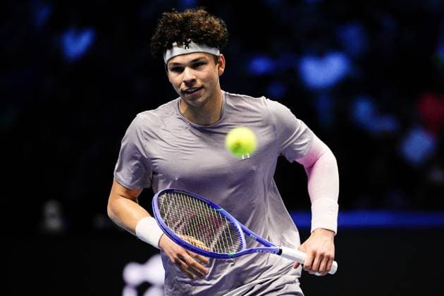 on the singles tennis match of the ATP, Tennis Herren World Tour Finals agains at the Inalpi Arena in Turin, Italy - Friday, Nov. 14, 2025. -  Copyright: xMarcoxAlpozzi LaPressex