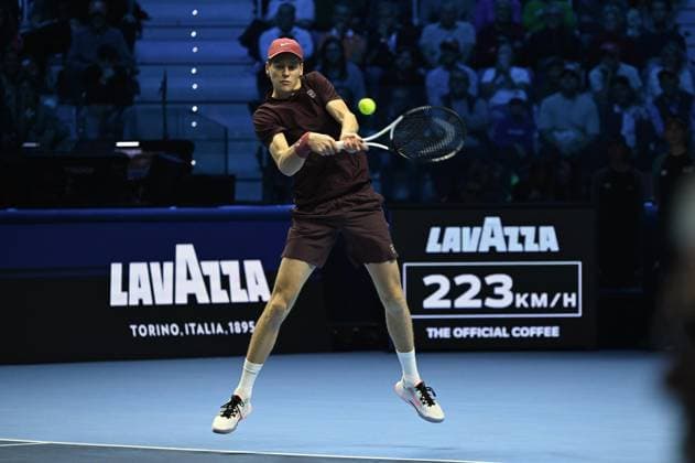 Foto IPP Massimo Rana Torino 14-11-2025 Tennis ATP, Tennis Herren Finals 2025 nella foto jannik sinner Italy Photo Press - World Copyright italy ITALY  Copyright: xR4924_italyphotopressx