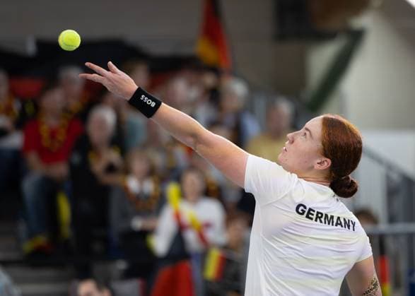 Billie Jean King Cup 2025 Play Offs, TC Ismaning, Munich, Germany, Team Germany, Ella Seidel Tennis Billie Jean King Cup 2025 ITF Billie Jean King Cup TC Ismaning Ismaning Bavaria Germany November 14, 2025 Copyright: xJuergenxHasenkopfx