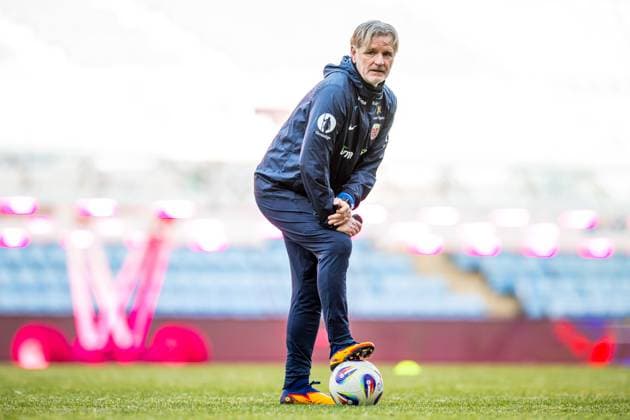 251114 Kent Bergersen, assistant coach of the Norwegian national football team, during a training session on November 14, 2025 in Oslo Photo Vegard Grott BILDBYRAN kod VG VG0832 bbeng fotball football soccer fotboll fifa world cup qualifiers vm kvalifisering vm kvalik vm kvalge norway trening träning training practice  Copyright: VEGARDxGRoTT BB251114VG013