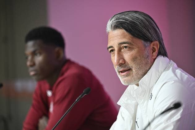 Football, World Cup qualifiers, Swiss national team press conference