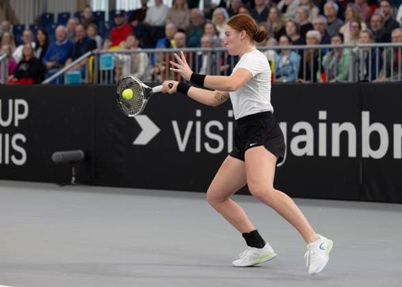 Billie Jean King Cup 2025 Play Offs, TC Ismaning, Munich, Germany, Team Germany, Ella Seidel Tennis Billie Jean King Cup 2025 ITF Billie Jean King Cup TC Ismaning Ismaning Bavaria Germany November 14, 2025 Copyright: xJuergenxHasenkopfx