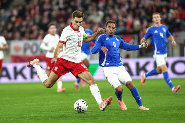 Football, U21 EM Quali, Poland - Italy