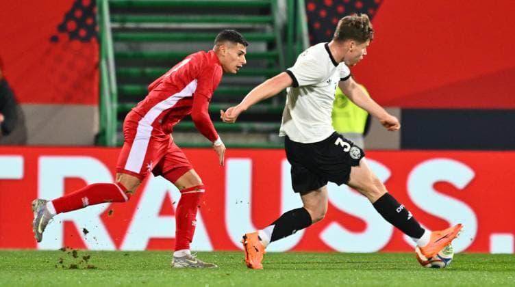 14 11 2025 Soccer international qualifier European Championship Germany GER DEU BRD Malta MLT xwoxzix Shaisen Attard 7, Malta Lukas Ullrich 3, Germany