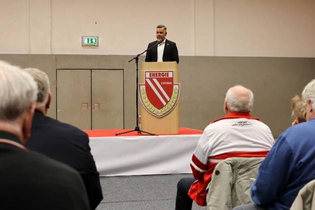 Football, 3rd League, FC Energie Cottbus General Meeting