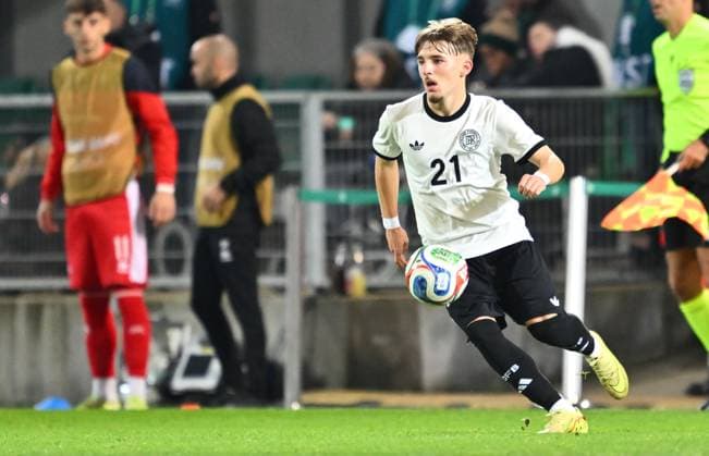 14 11 2025 Soccer international match qualification European Championship Germany GER DEU BRD Malta MLT xwoxzix Lennart Karl 21, Germany cropped single image