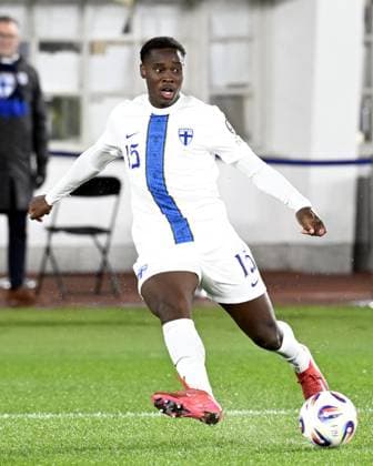 Finland s Ryan Mahuta during the FIFA World Cup, WM, Weltmeisterschaft, Fussball 2026 Group G European qualification football match between Finland and Malta in Helsinki, Finland, on November 14, 2025. Helsinki Finland LKFTJK20251114190901EPFD  Copyright: xHeikkixSaukkomaax LKFTJK20251114190901EPFD