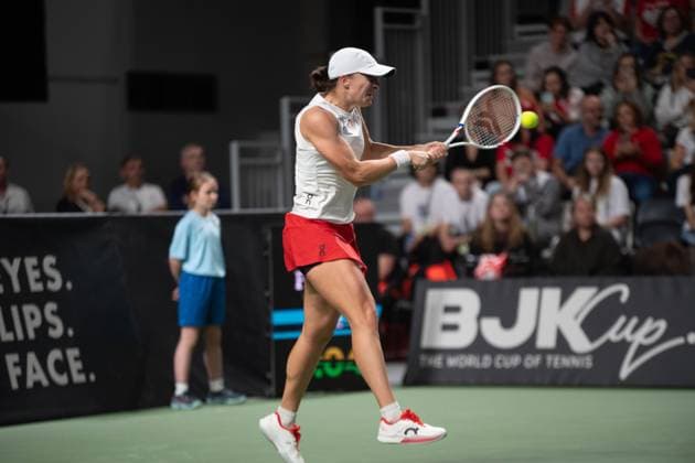 GORZOW WIELKOPOLSKI 14.11.2025 BILLIE JEAN KING CUP MECZ POLSKA - NOWA ZELANDIA --- GAME POLAND - NEW ZEALAND NZ IGA SWIATEK FOT. TOMASZ BROWARCZYK 400MM.PL NEWSPIX.PL --- newspix.pl 