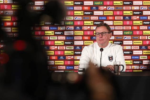 SOCCER - FIFA WC quali, CYP vs AUT PAPHOS,CYPRUS,14.NOV.25 - FIFA World Cup, WM, Weltmeisterschaft, Fussball 2026, European Qualifiers, group stage, OEFB international match, Länderspiel, Nationalmannschaft Cyprus vs Austria, preview, press conference, PK, Pressekonferenz AUT. Image shows head coach Ralf Rangnick (AUT).  GEPAxpictures xArminxRauthner