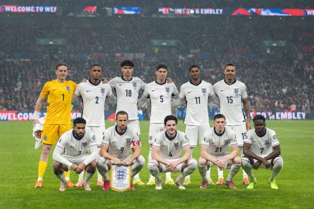 England Players team photos prior to kick off during the UEFA European Qualifiers for 2026 World Cup, Group K match between England and Serbia at Wembley Stadium, November 13th 2025, London, England. (Photo by Pedro Soares SPP)  Copyright: xPedroxSoaresx xSPPx Sportspressphoto_SPR61708