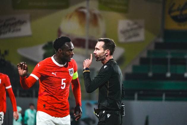 Football Austria, FIFA EURO U21 Qualification Group I UEFA 2026, Matchday 1 ÖFB Austria U21 vs Belgium U21 RBFA BWT X Oberösterreichische Arena Stadion Ried Ried, Austria Samson Baidoo Austria U21, 5 Copyright: xLukasxBierederx