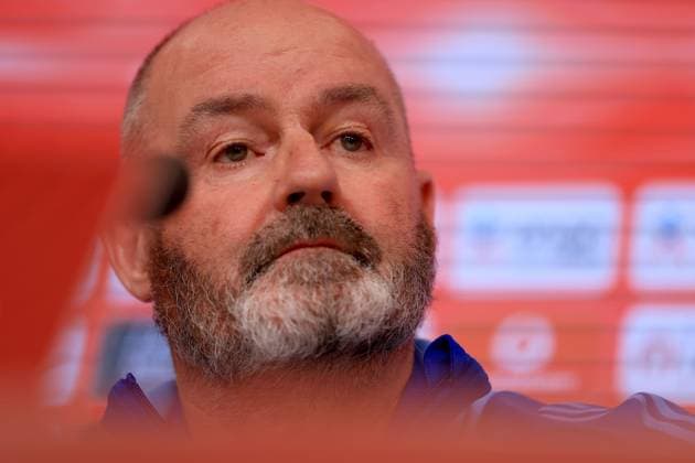 Scotland Manager Steve Clarke during a press conference, PK, Pressekonferenz Scotland Press Conference, FIFA 2026 World Cup Qualifying, Group C, Football, Georgios Karaiskakis Stadium, Athens, Greece - 14 Nov 2025Athens Georgios Karaiskakis Stadium Greece EDITORIAL USE ONLY No use with unauthorised audio, video, data, fixture lists, club league logos or live services. Online in-match use limited to 120 images, no video emulation. No use in betting, games or single club league player publications. Copyright: xGeorgexTewkesbury Shutterstockx 15792818g