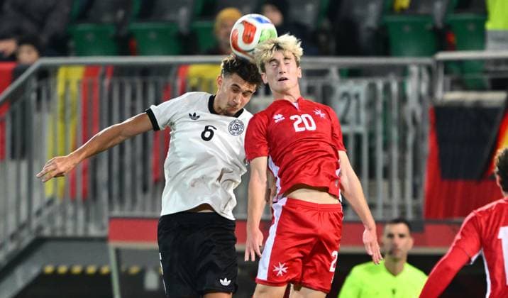 14 11 2025 Soccer international qualifier European Championship Germany GER DEU BRD Malta MLT xwoxzix Tom Bischof 6, Germany Joshua Pitts 20, Malta