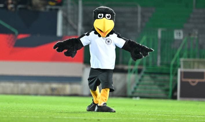 14 11 2025 Soccer international qualifier European Championship Germany GER DEU BRD Malta MLT xwoxzix mascot Paule