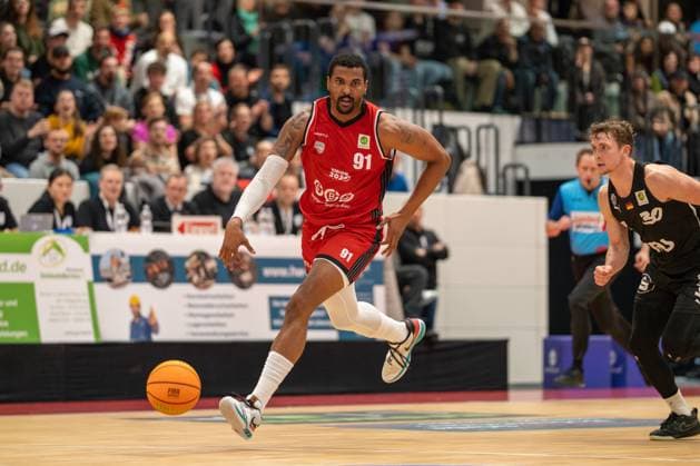 Germany 2 Barmer Basketball Bundesliga Pro A 2025 26, 9 Matchday SBB Baskets Wolmirstedt vs Nürnberg Falcons BC Wolfgang Lakenmacher Halle Magdeburg Michael Hughes SBB Baskets Wolmirstedt, 91 Copyright: xTomxLauruschkatx