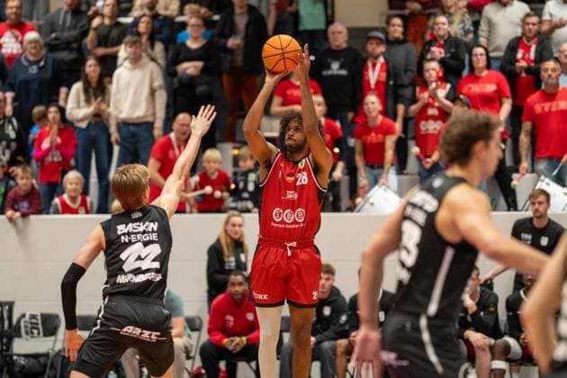 Germany 2 Barmer Basketball Bundesliga Pro A 2025 26, 9 Matchday SBB Baskets Wolmirstedt vs Nürnberg Falcons BC Wolfgang Lakenmacher Halle Magdeburg Alieu Ceesay SBB Baskets Wolmirstedt, 28 Copyright: xTomxLauruschkatx