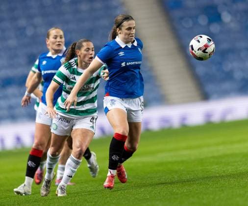Laura Berry of Rangers Women during ScottishPower Women s Premier League match at Ibrox Stadium, Glasgow. Rangers Women v Celtic Women - ScottishPower Women s Premier League - Ibrox Stadium, Glasgow, Lanarkshire, Scotland, UK - 14 Nov 2025Glasgow Ibrox Stadium Lanarkshire, Scotland United Kingdom EDITORIAL USE ONLY  Copyright: xRangersxFC Shutterstockx 15798541h