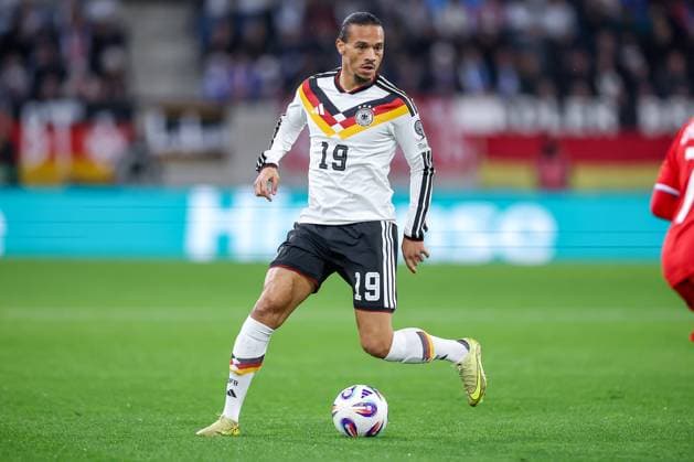 14 11 2025, Football, International match, World Cup Qualification Europe, Germany Luxembourg, Stade de Luxembourg Croix de Gasperich, Luxembourg , 9 Matchday, Season 2025 2026 Leroy Sane GER 19 Regulations prohibit any use of photographs as image sequences and or quasi video Luxembourg